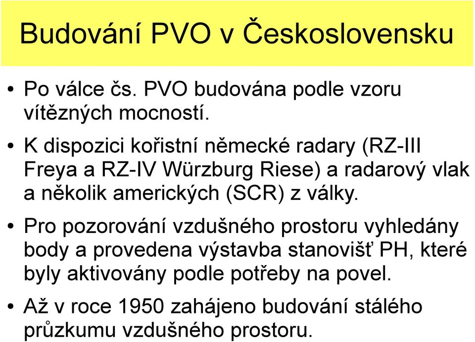 amerických (SCR) z války.