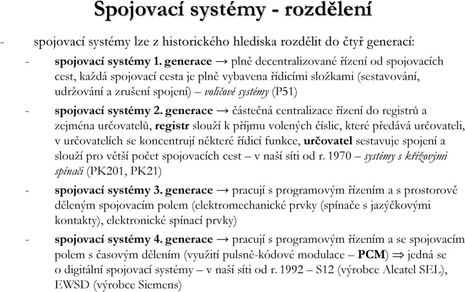 systémy 2.