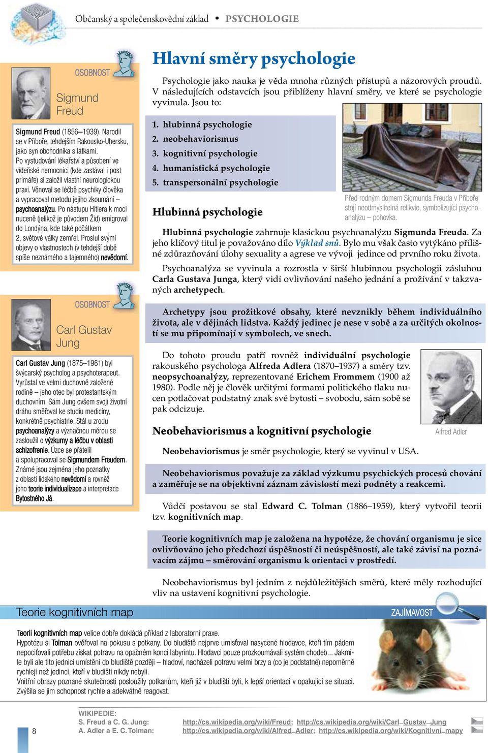 Věnoval se léčbě psychiky člověka a vypracoval metodu jejího zkoumání psychoanalýzu. Po nástupu Hitlera k moci nuceně (jelikož je původem Žid) emigroval do Londýna, kde také počátkem 2.