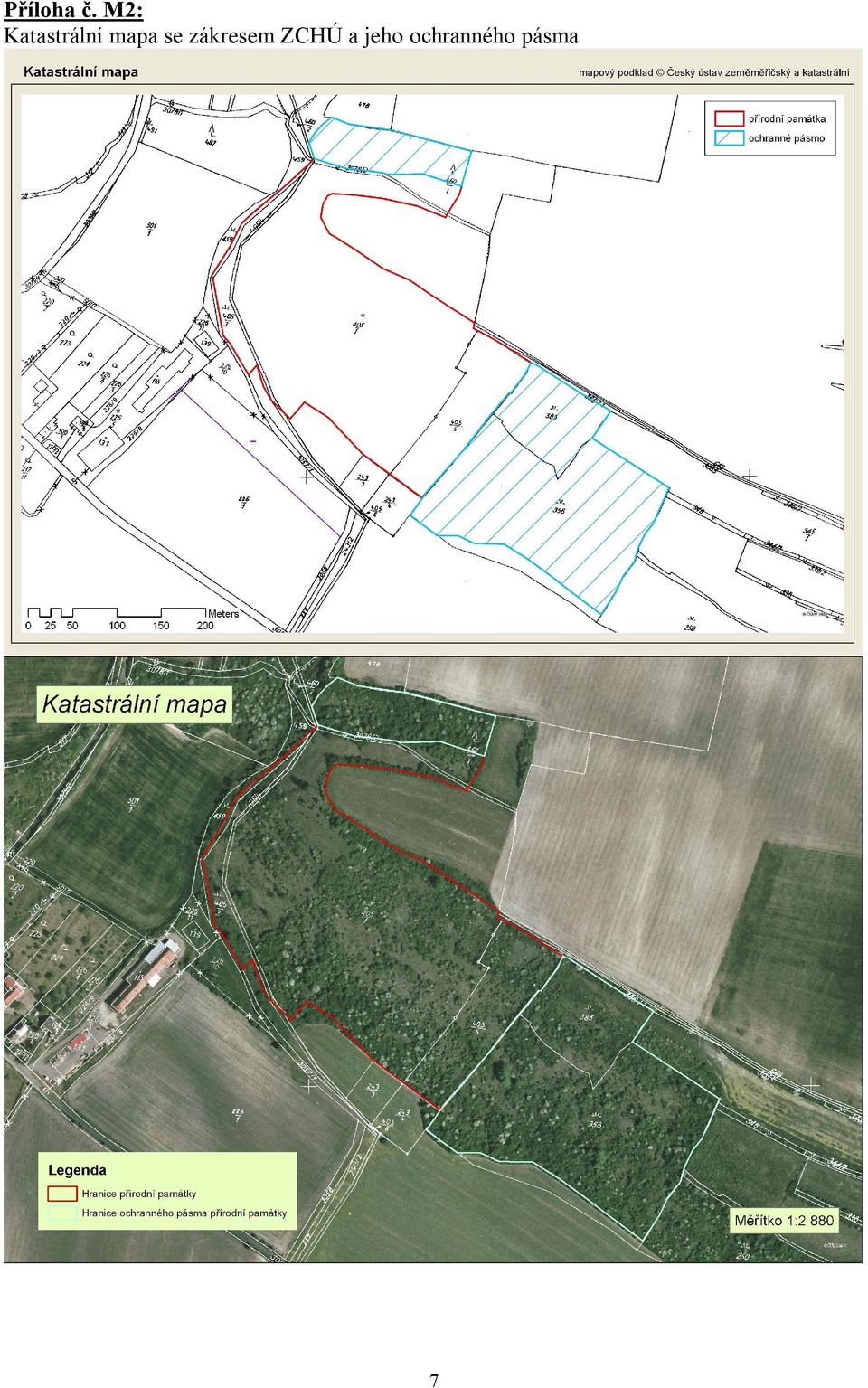 mapa se zákresem