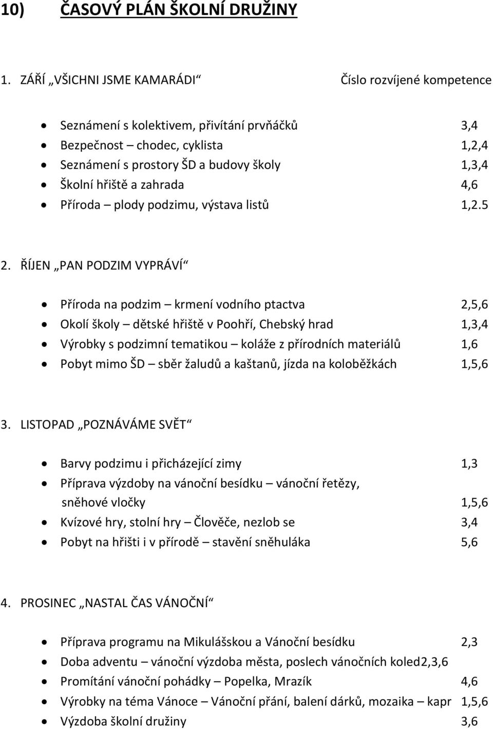 zahrada 4,6 Příroda plody podzimu, výstava listů 1,2.5 2.