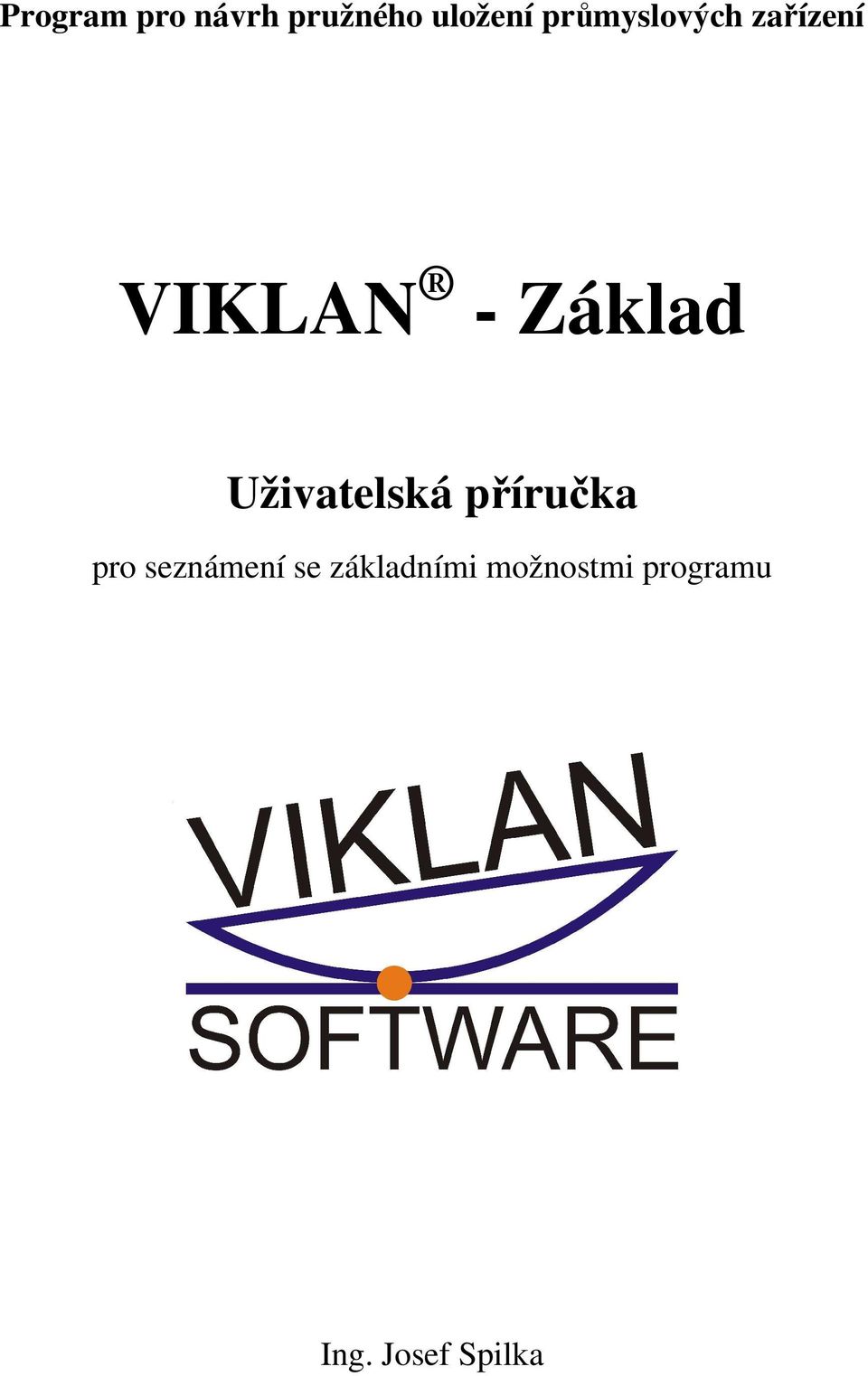 Uživatelská příručka pro seznámení se