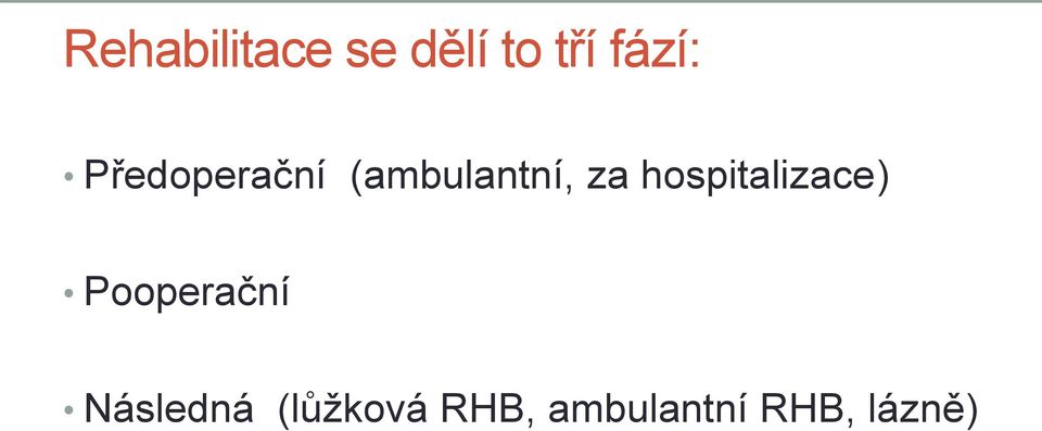 hospitalizace) Pooperační