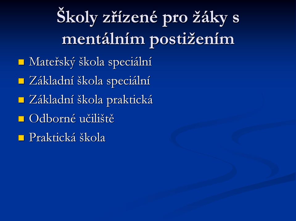 Základní škola speciální Základní