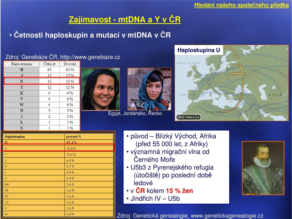 cz Haploskupina U Egypt, Jordánsko, Řecko původ Blízký Východ, Afrika (před 55