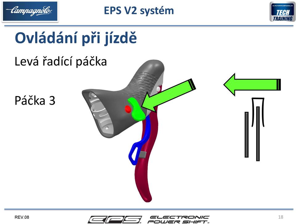 řadící páčka EPS