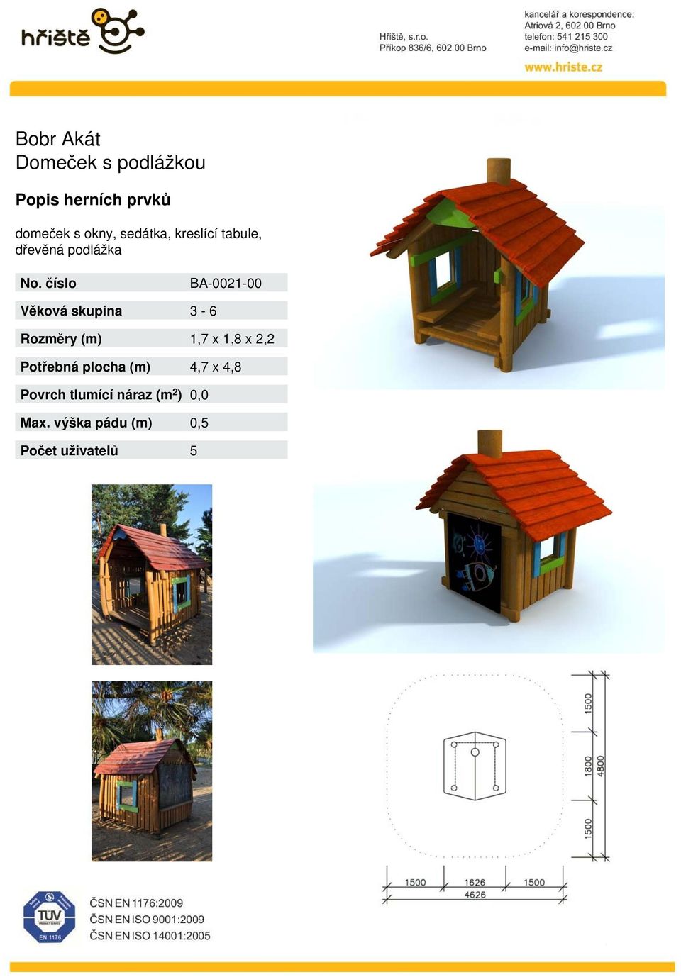 podlážka BA-002-00 3-6,7 x,8 x 2,2 4,7