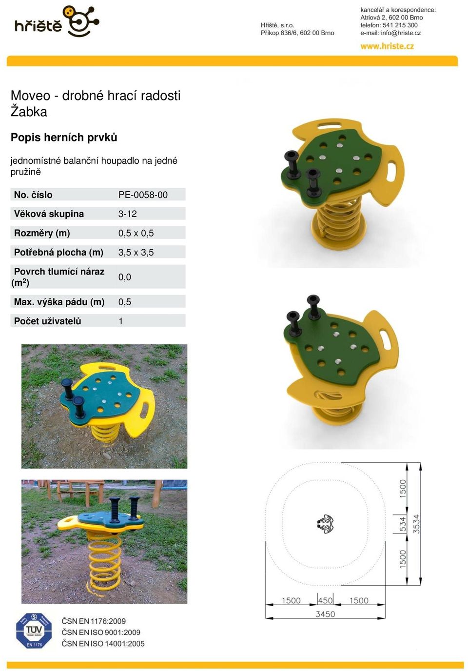 jedné pružině PE-0058-00 3-2 0,5 x