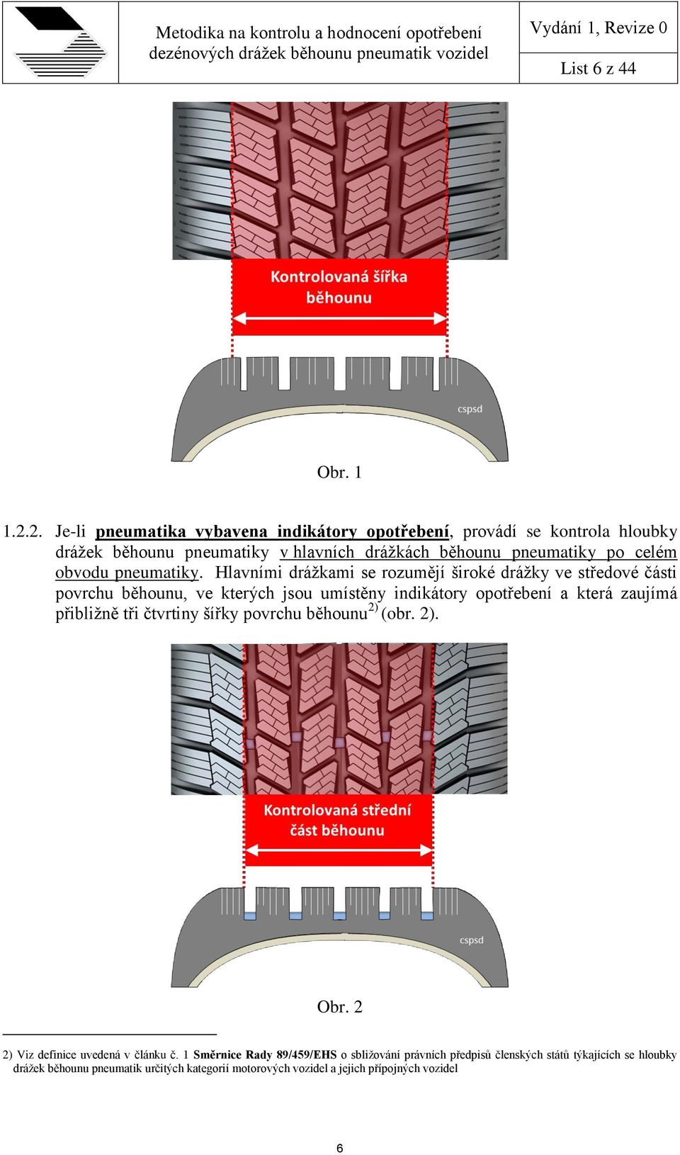 obvodu pneumatiky.