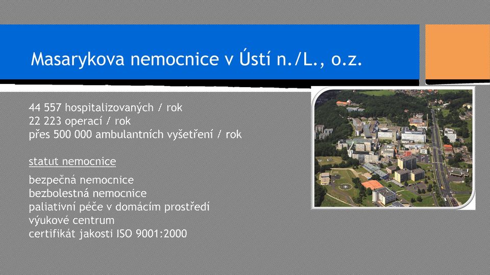 ambulantních vyšetření / rok statut nemocnice bezpečná nemocnice