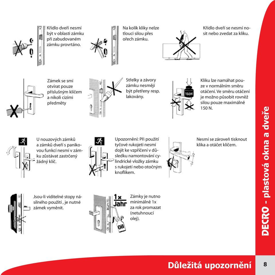 Plastová okna a dveře - návod na obsluhu a údržbu - PDF Free Download