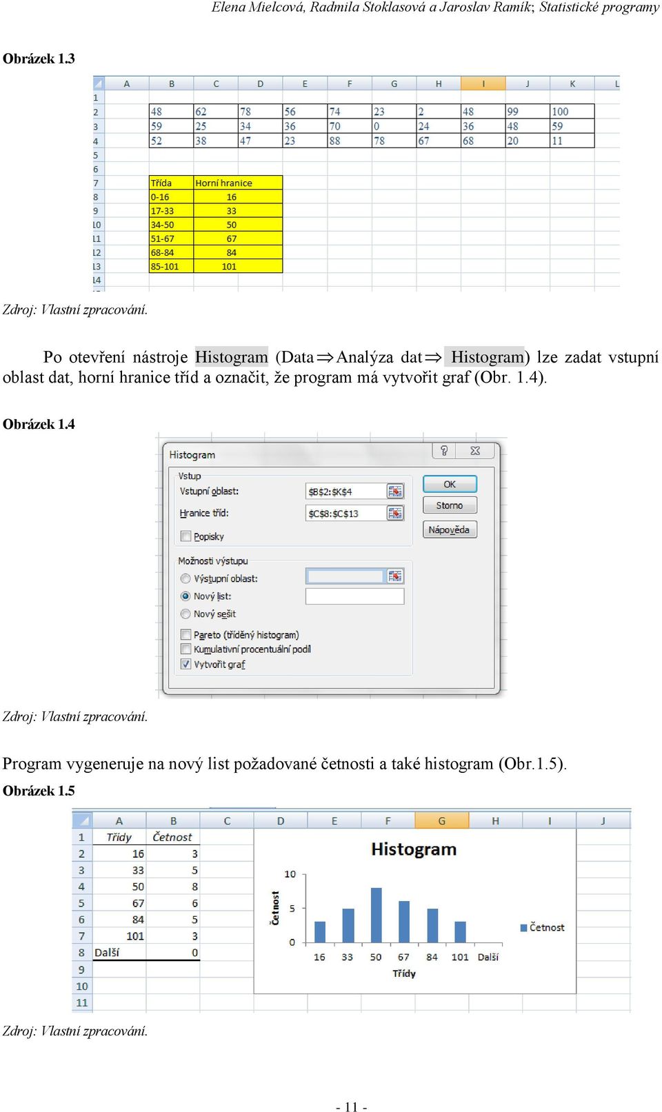 dat, horí hraice tříd a ozačit, že program má vytvořit graf (Obr..4). Obrázek.