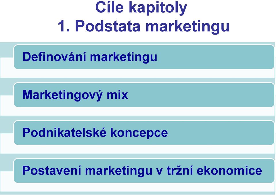 marketingu Marketingový mix