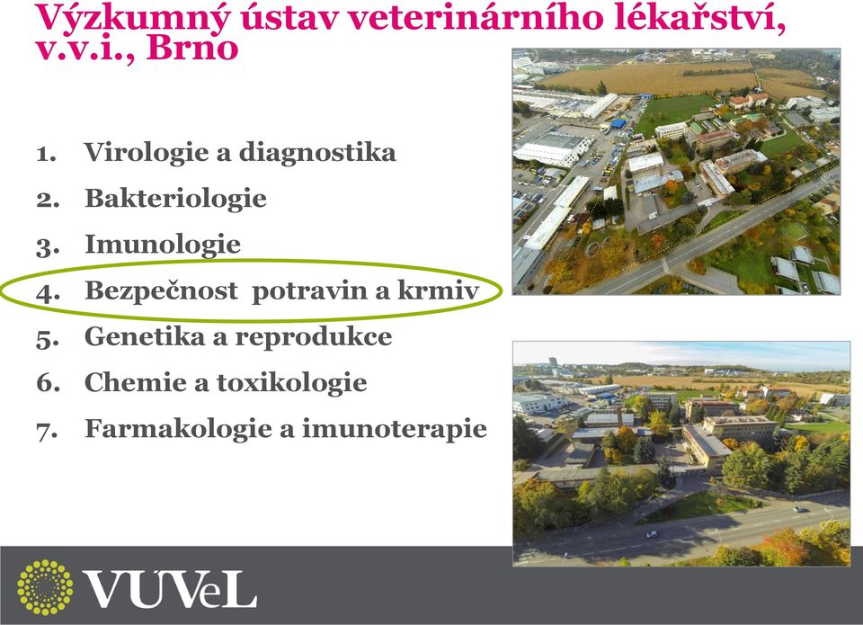 Imunologie 4. Bezpečnost potravin a krmiv 5.