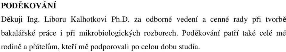 mikrobiologických rozborech.
