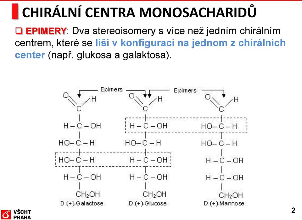 centrem, které se liší v konfiguraci na