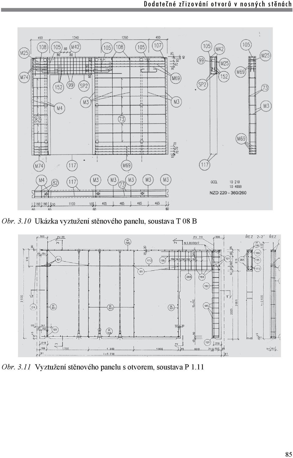 panelu, soustava T 08 B 11