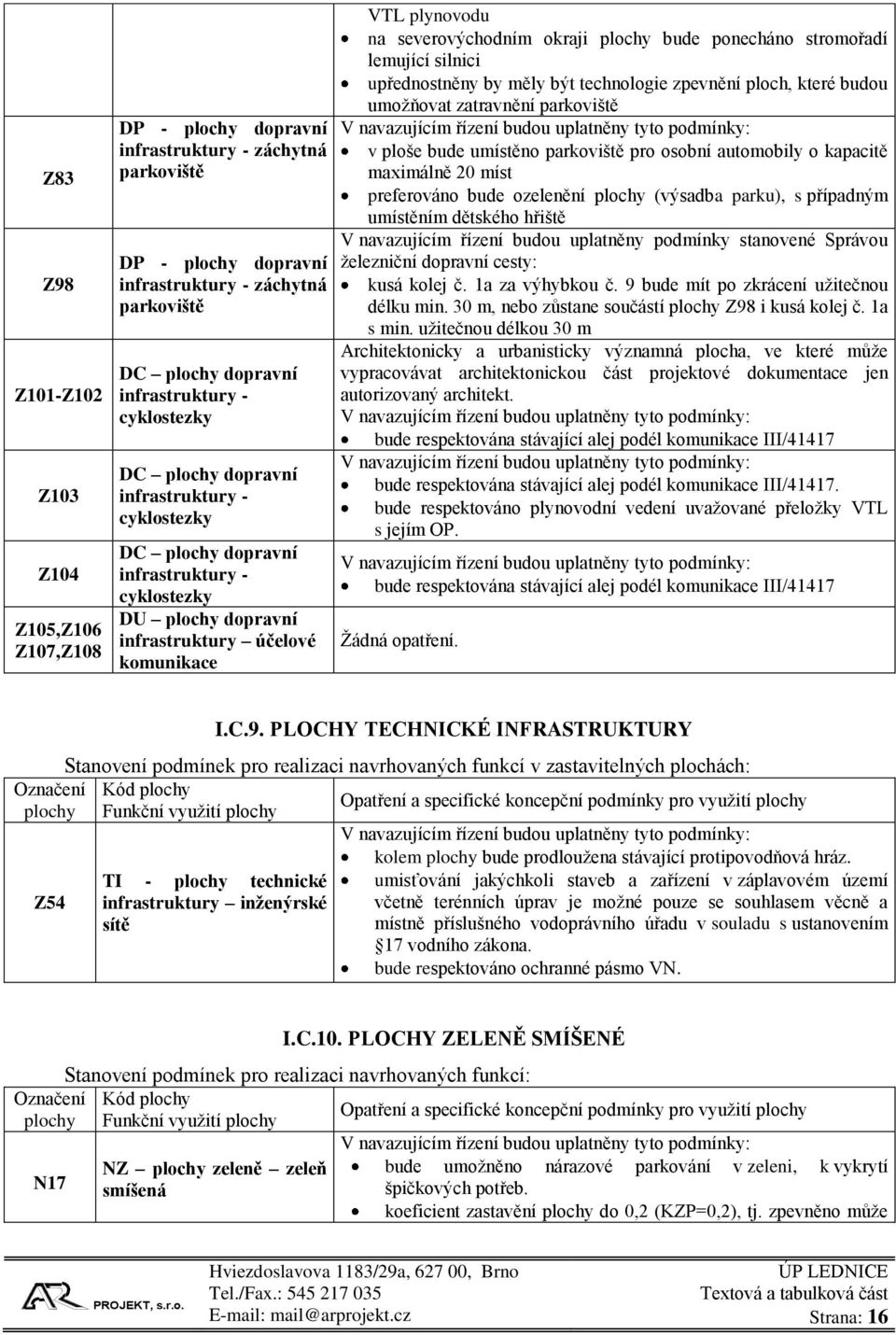 okraji plochy bude ponecháno stromořadí lemující silnici upřednostněny by měly být technologie zpevnění ploch, které budou umožňovat zatravnění parkoviště v ploše bude umístěno parkoviště pro osobní