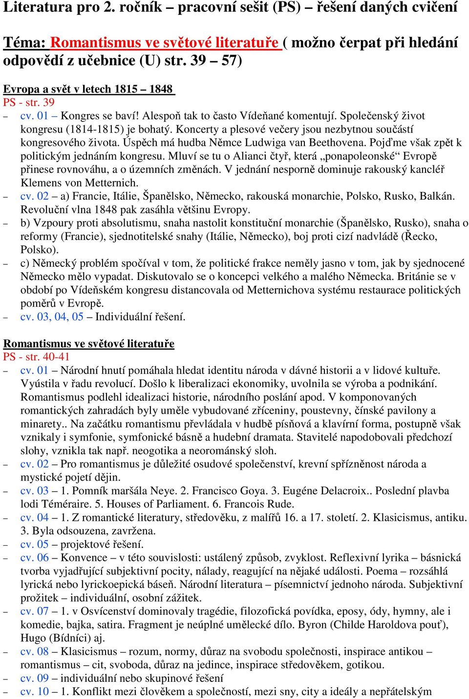 Literatura pro 2. ročník pracovní sešit (PS) řešení daných cvičení - PDF  Free Download