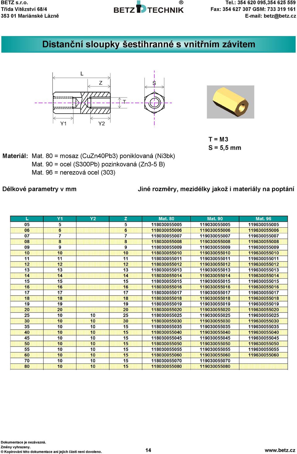 90 = ocel (S300Pb) pozinkovaná (Zn3-5 B) Mat.