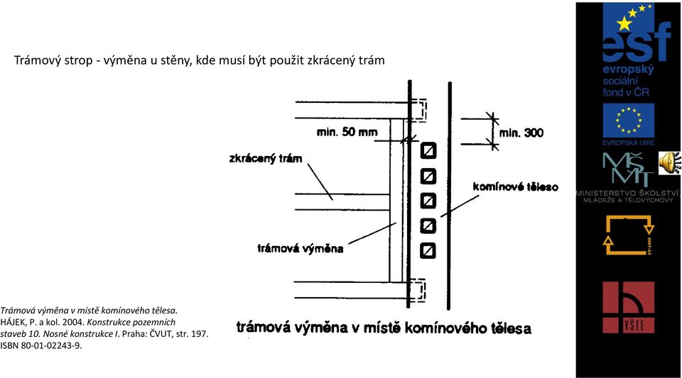 HÁJEK, P. a kol. 2004. Konstrukce pozemních staveb 10.