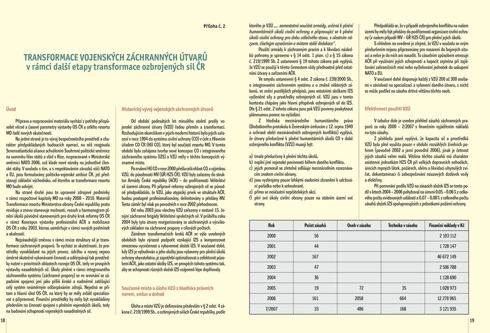 Na jedné straně je to vývoj bezpečnostního prostředí a charakter předpokládaných budoucích operací, na něž reagovala Severoatlantická aliance schválením Souhrnné politické směrnice na summitu hlav