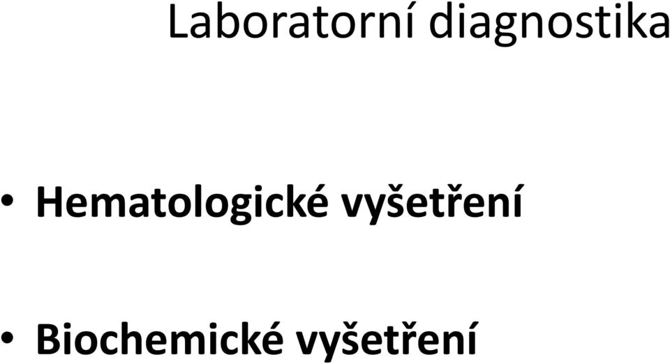 Hematologické