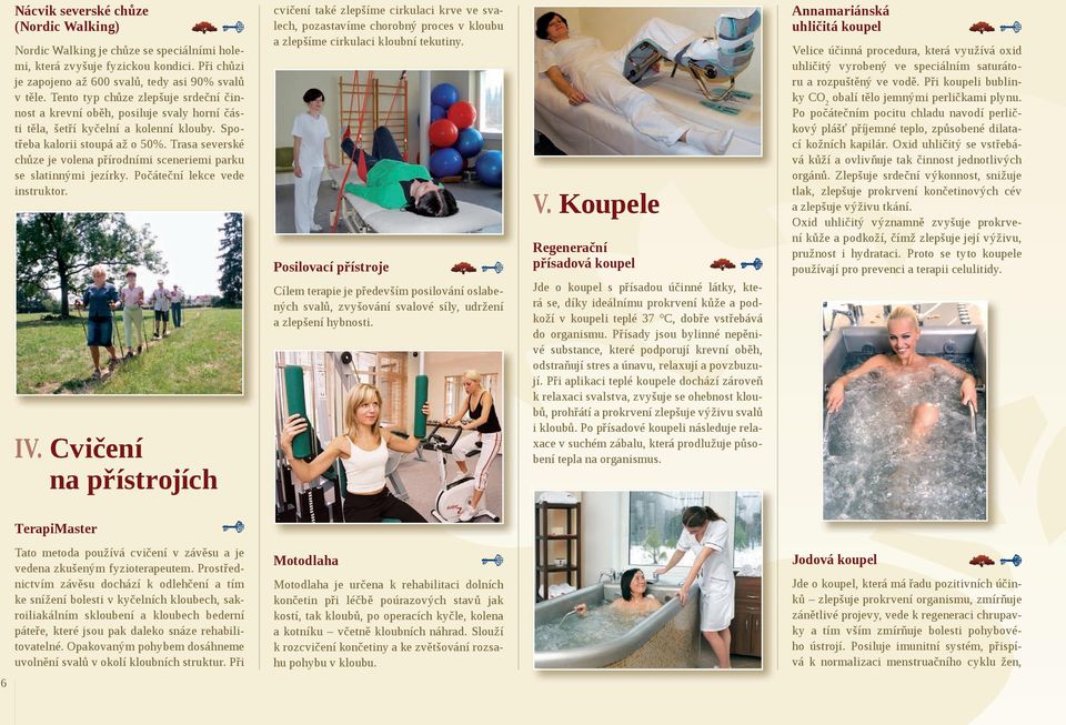 Trasa severské chůze je volena přírodními sceneriemi parku se slatinnými jezírky. Počáteční lekce vede instruktor. IV.