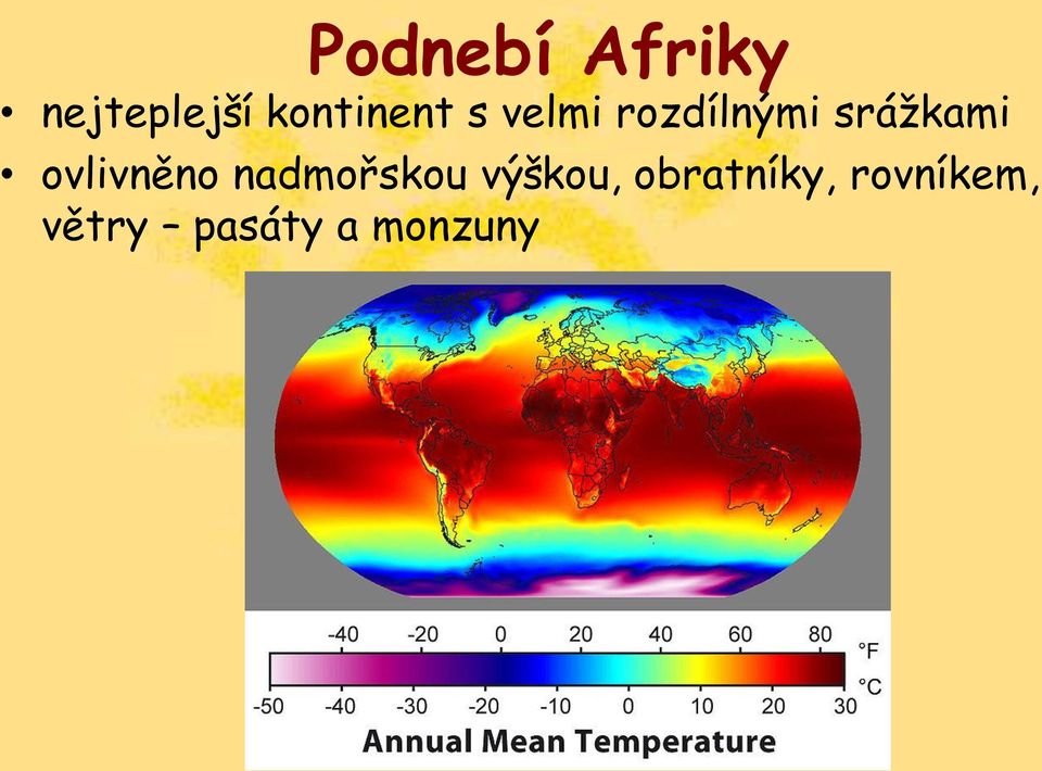 srážkami ovlivněno nadmořskou