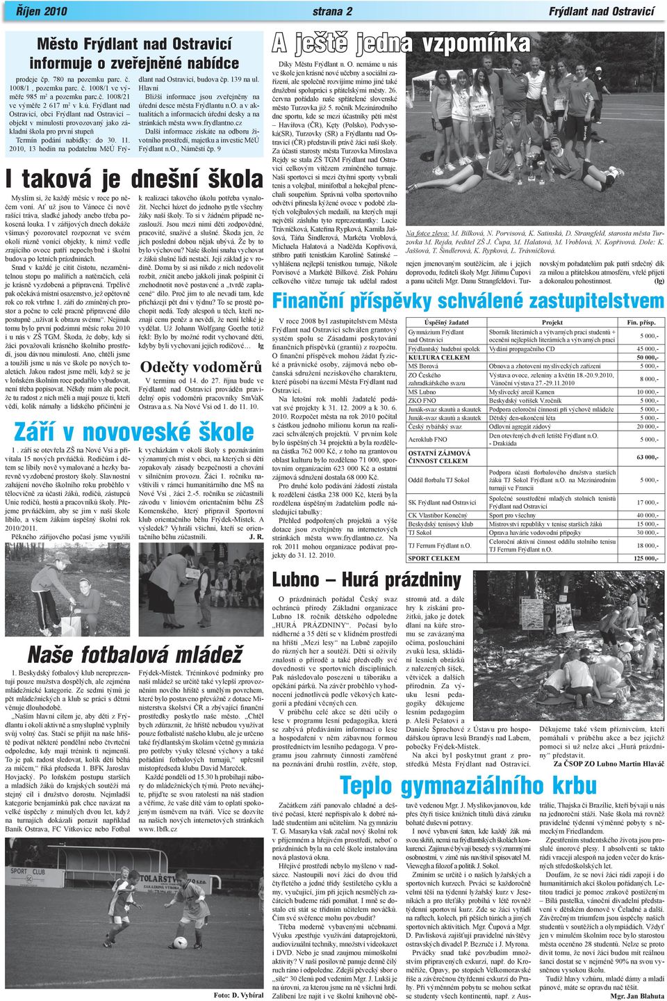 2010, 13 hodin na podatelnu MěÚ Frý- Myslím si, že každý měsíc v roce po něčem voní. Ať už jsou to Vánoce či nově rašící tráva, sladké jahody anebo třeba pokosená louka.