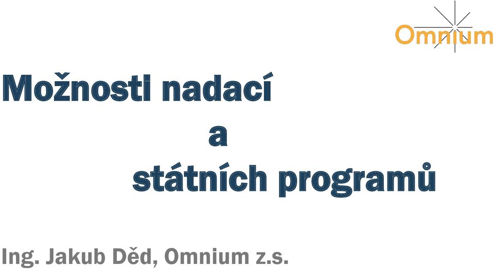 programů Ing.