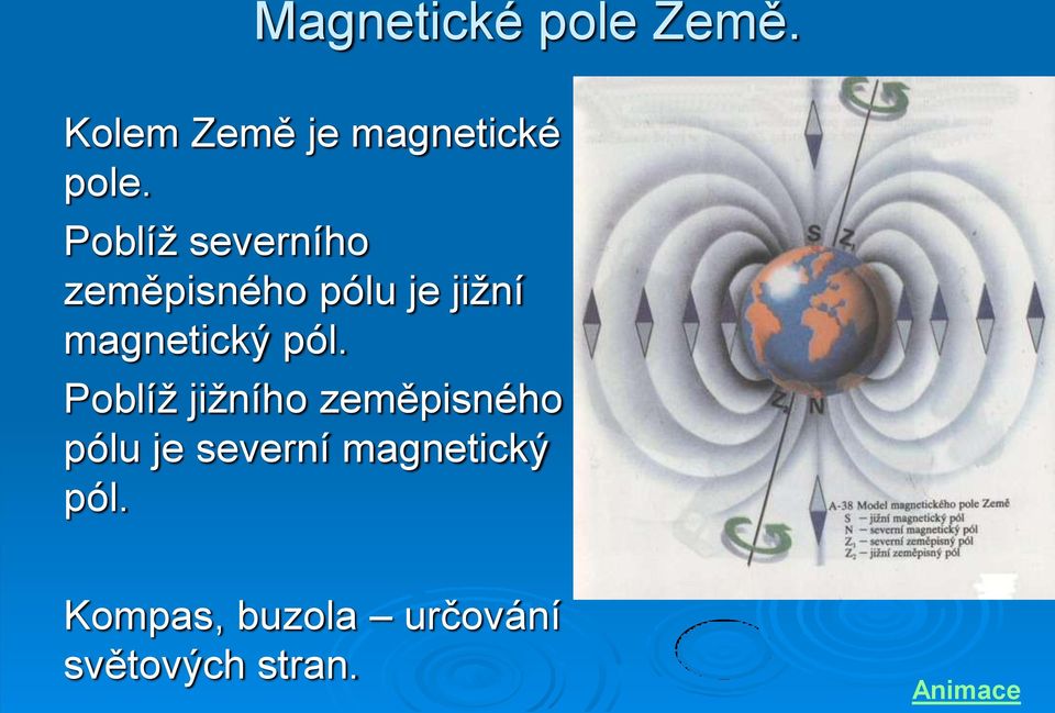 pól. Poblíž jižního zeměpisného pólu je severní