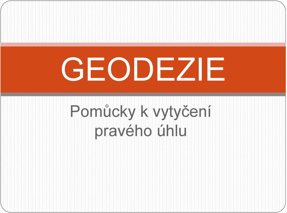 vytyčení