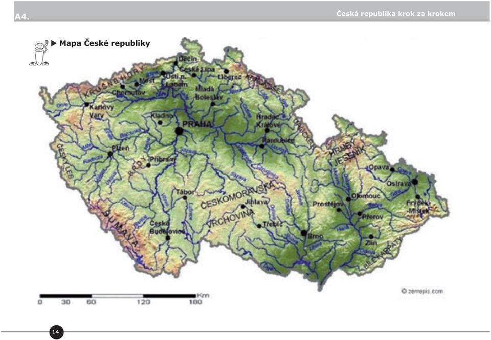 za krokem Mapa