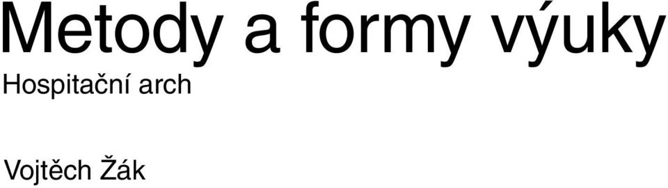 Hospitační