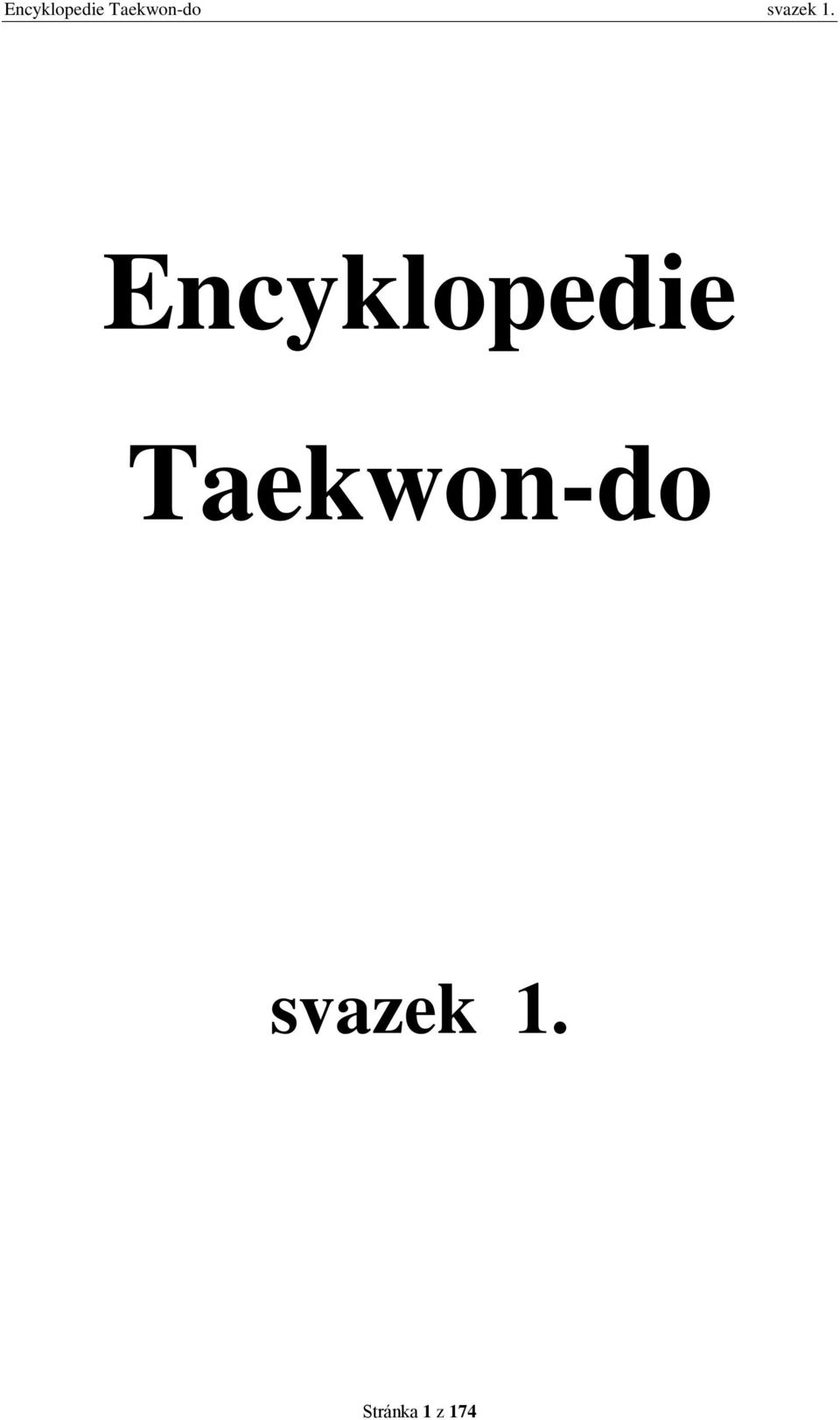 svazek 1.