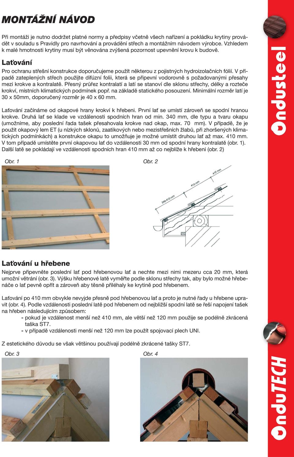 ONDUSTEEL A ONDUTECH. lehká ocelová střešní krytina s minerálním  granulátem. lehká ocelová střešní krytina s hladkým povrchem. - PDF Free  Download