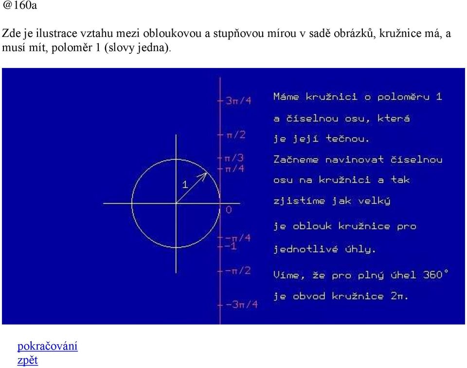 mírou v sadě obrázků, kružnice