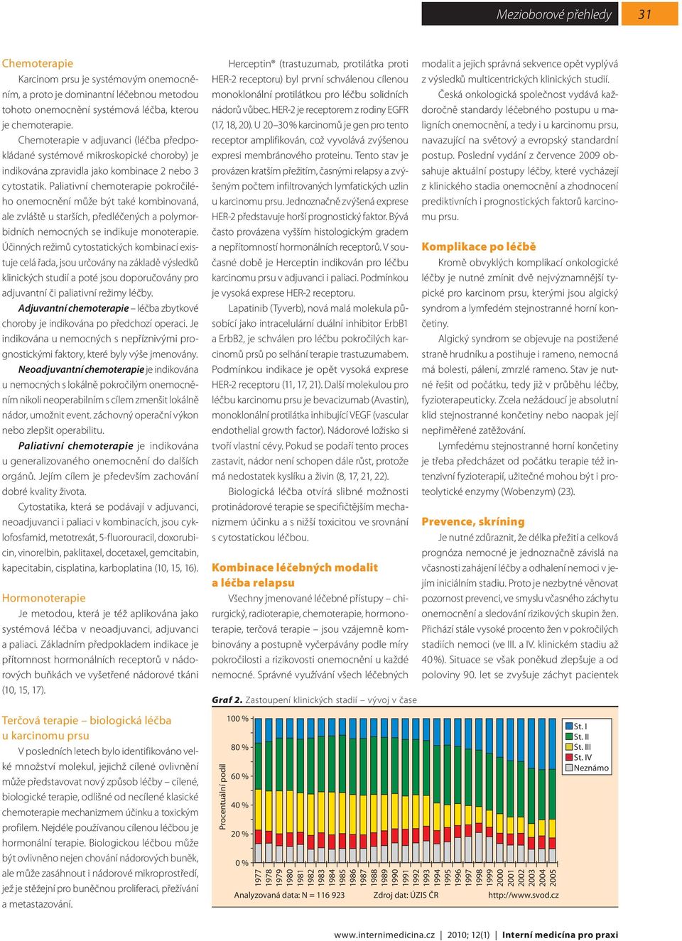 Paliativní chemoterapie pokročilého onemocnění může být také kombinovaná, ale zvláště u starších, předléčených a polymorbidních nemocných se indikuje monoterapie.