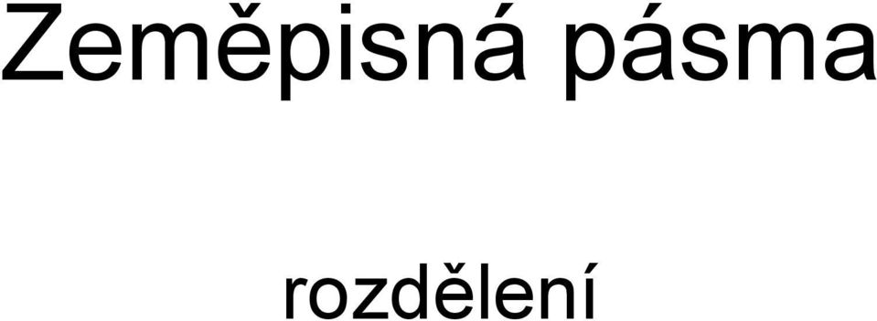 rozdělení