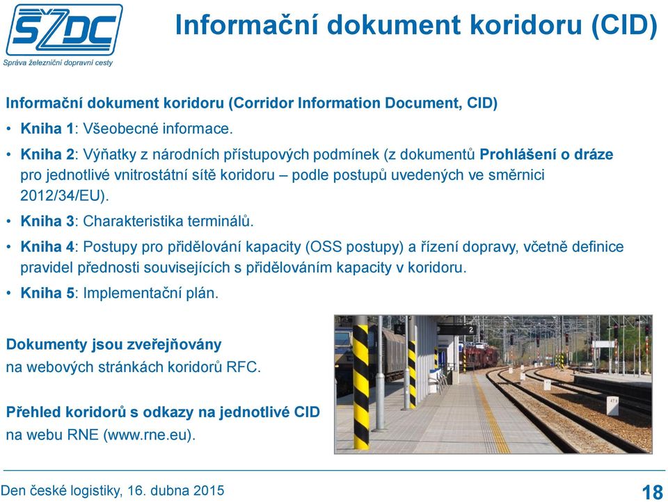 2012/34/EU). Kniha 3: Charakteristika terminálů.