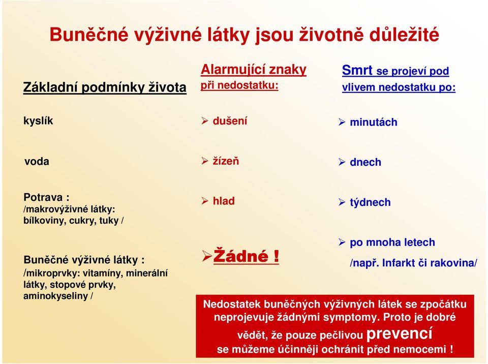 /mikroprvky: vitamíny, minerální látky, stopové prvky, aminokyseliny / Žádn dné! po mnoha letech /např.