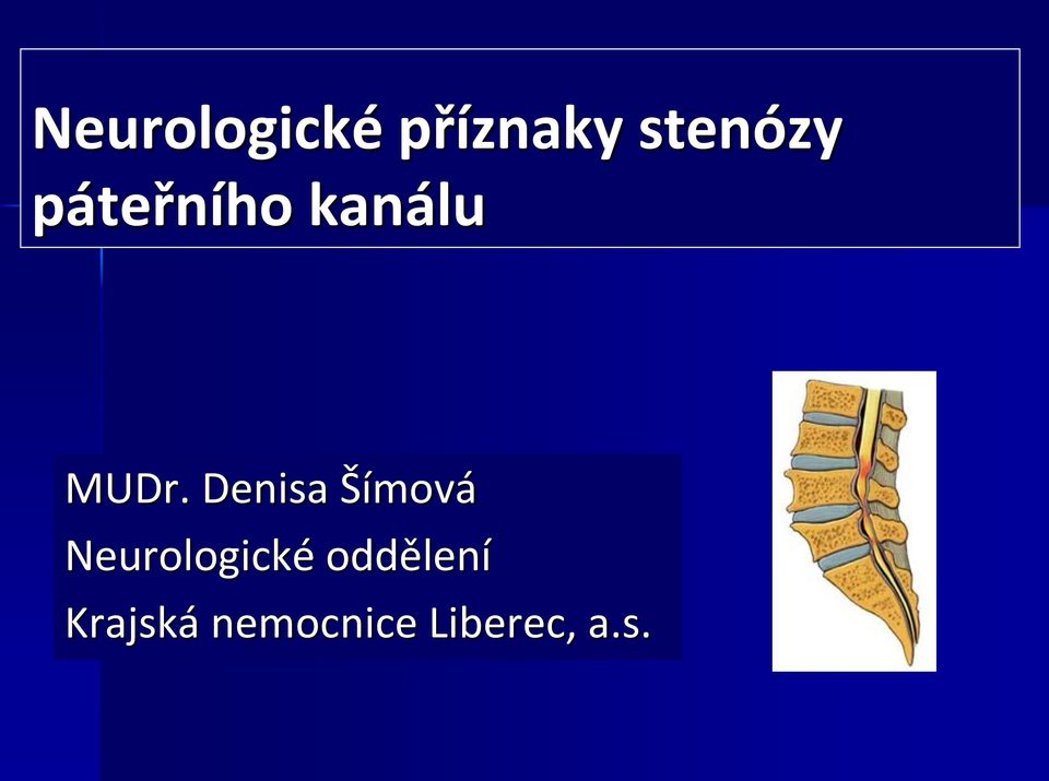 Denisa Šímová Neurologické