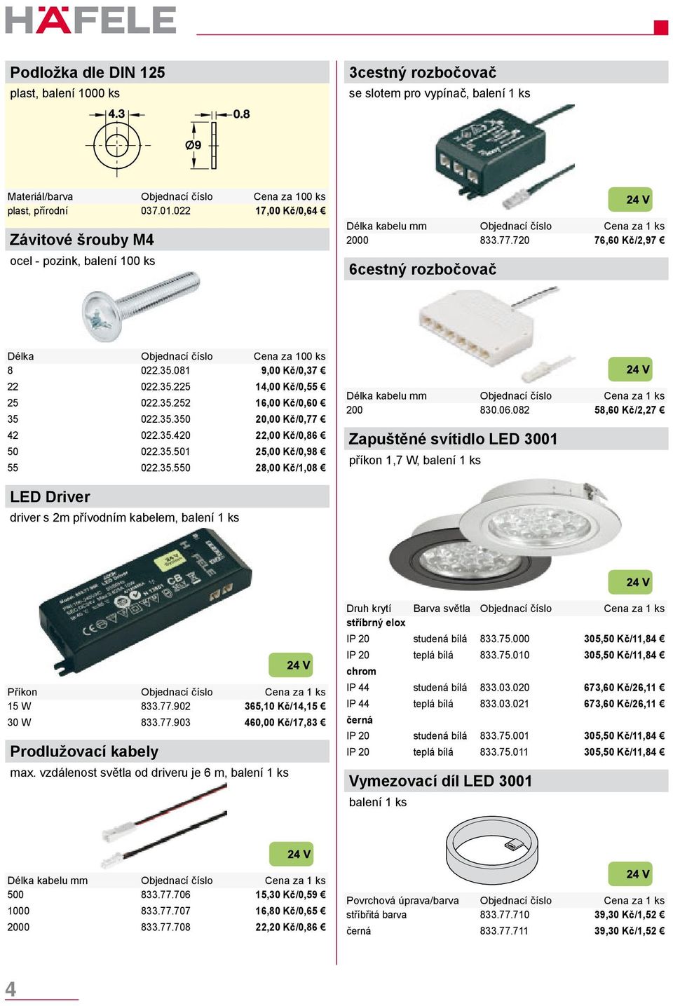 081 9,00 Kč/0,37 22 022.35.225 14,00 Kč/0,55 25 022.35.252 16,00 Kč/0,60 35 022.35.350 20,00 Kč/0,77 42 022.35.420 22,00 Kč/0,86 50 022.35.501 25,00 Kč/0,98 55 022.35.550 28,00 Kč/1,08 Délka kabelu mm 200 830.