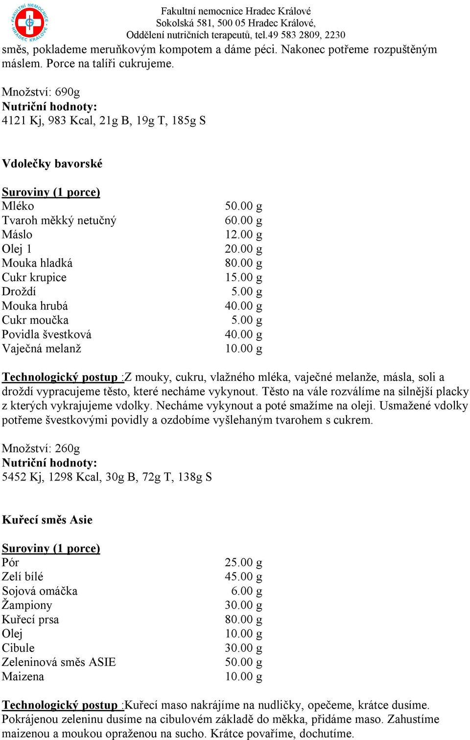 00 g 1 40.00 g 40.00 g Technologický postup :Z mouky, cukru, vlažného mléka, vaječné melanže, másla, soli a droždí vypracujeme těsto, které necháme vykynout.