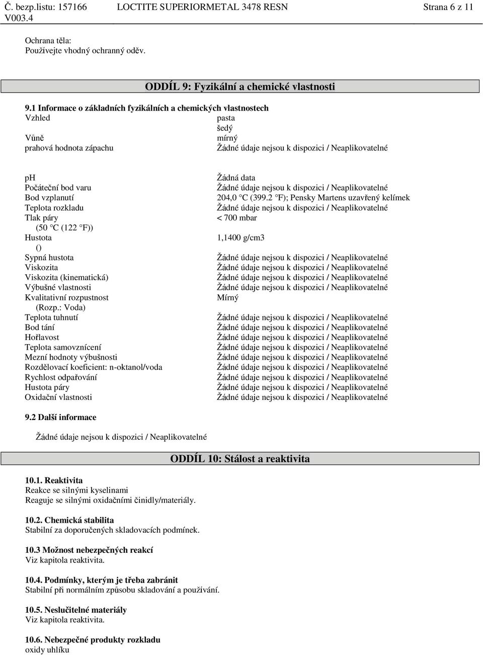 Hustota () Sypná hustota Viskozita Viskozita (kinematická) Výbušné vlastnosti Kvalitativní rozpustnost (Rozp.