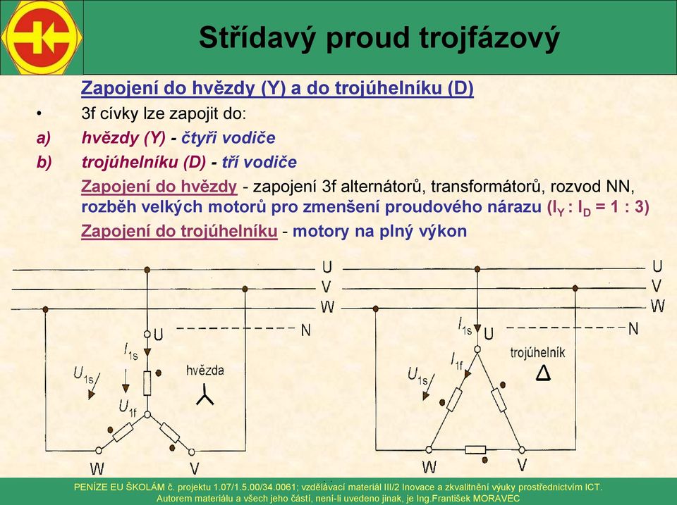 3f alternátorů, transformátorů, rozvod NN, rozběh velkých motorů pro zmenšení