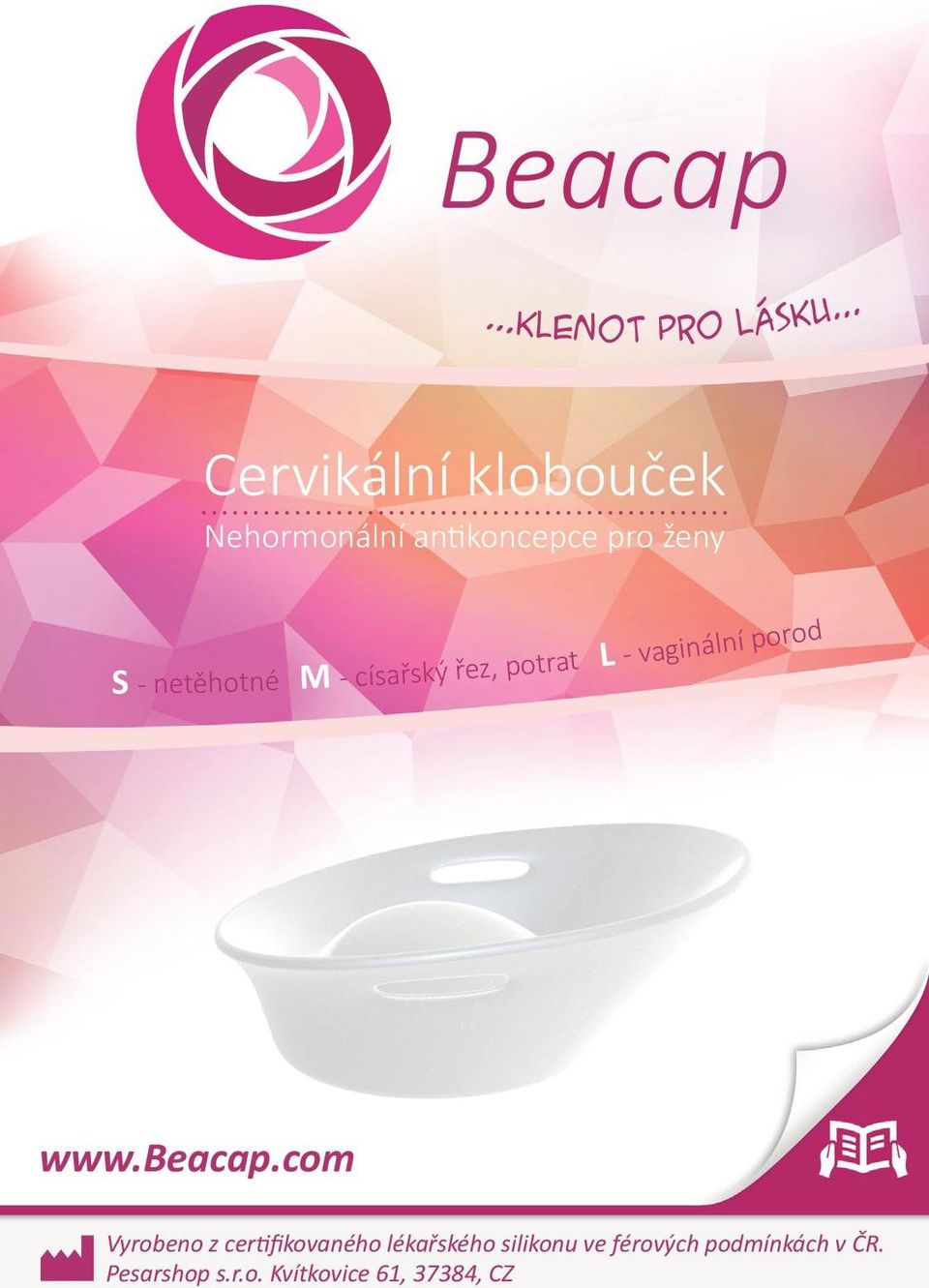 Beacap. Cervikální klobouček. Nehormonální antikoncepce pro ženy - PDF  Stažení zdarma