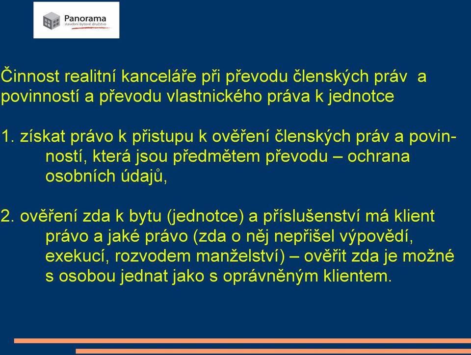 osobních údajů, 2.