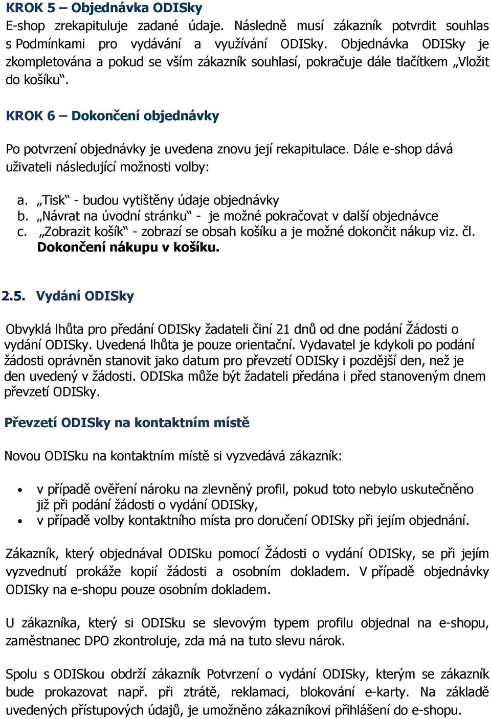 Návod pro využívání ODISky - PDF Free Download